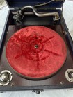 Orchorsol Portable Wind Up Gramaphone 1920 s30  Original  Sound Box  Black Blue