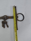Vintage Rusty Equestrian Driving Bit T-bar Keys Mouthpiece Horse Tack 7  Wide