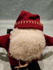 Vintage 1999 Euc Woof   Poof 14  Plush Musical Santa Claus White Christmas 
