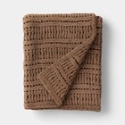 Chunky Chenille Rib Knit Throw - Threshold