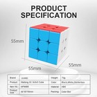 3x3x3 Speed Cube stickerless Magic Cube smooth Turning Puzzle Box