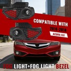 Fog Light Kits Driving Lamp W bezel switch wiring For Acura Ilx 2016-2018