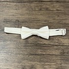 Ivory Paisley Bow Tie Pocket Square Set Men Wedding Essential Bowtie Hanky