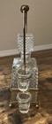 Vintage Liquor Decanter  Shot Glasses   Stand