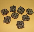  Brass Bronze Golden Button Vintage Lots Of 8 Old Buttons Very Rare Nice Antique