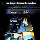 6in1 Usb C Car Charger Dual Pd Fast Charge Voltage Display Iphone Samsung Oppo