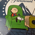 Vintage Paramount Television Sign - Tv Snoopy Porcelain Gas Sign