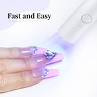 Jodsone Handheld U V Light For Gel Nails Portable Mini Nail Dryer Cordless Recha