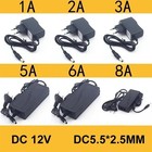 12v 1a 2a 3a 5a 6a 8a 10a Power Supply Ac To Dc Adapter 5050 Led Strip Light Usa