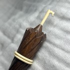 Antique 19th-century French Parasol Umbrella Needle Case Carved Treen   Bone