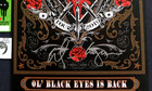Alice Cooper Hand Signed Poster Ol  Black Eyes Is Back Vip Poster pass nita Pick