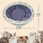 Super Soft Small Dog   Cat Bed  Anti-anxiety Puppy Cuddler  Cozy Round Fluffy Pl