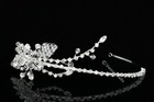 Handmade Floral Bridal Headpiece Rhinestone Crystal Wedding Tiara Headband V843