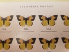 California Dogface  butterfly  Non-machinable Stamps  sheet Of 20  Mnh