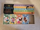 Vintage Whitman 5 Childrens Card Games Box Set Partial Lot 4 Decks Box 1960s