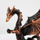 Copper Dragon Figurine Winged Gothic Fantasy Resin Statue Medieval Decor Gift