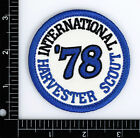1978 International Harvester Scout Embroidered Patch Ivory royalblue Iron sew-on