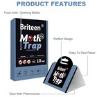 10 Pack Pantry Moth Traps Safe And Effective For Food And Clothing- Glue Traps 