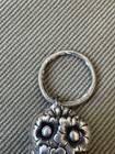 Antique Victorian Sterling Silver Ornate Repousse Chatelaine Note Clamp Pendant