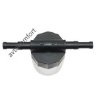 3 Pieces Universal Diesel Inline Fuel Filter Car Part Fit 7 8 Mm Pipes Cleanable