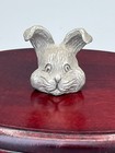 Spoontiques Rabbit Bunny Pewter Thimble 1 25in Collectible Souvenir 1980 Vintage
