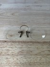 Antique Spring Bridge Pince Nez Glasses 1930s Rimless Gold Filled 
