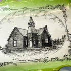 Gothenburg - Me Church - Nebraska Ne Antique Souvenir China Trinket Dish