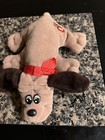 Pound Puppies Newborn Small Tonka 80s Plush 8  Dog Puppy Brown W Collar Vintage