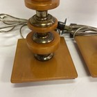 Pair Of Wonderful Vintage Art Deco Lamps Butterscotch Catalin Bakelite