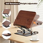 Book Stand For Reading Adjustable Book Holder With 360  rotating Bases Ergonomic