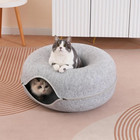 Cat Cave Extra Large Cat Tunnel Bed Indoor Cats cat Donut 24x24x11   With 3 Toys