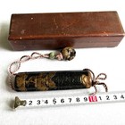 Japanese Maki-e Inro Pine Design Slim Case Netsuke Wood Antique Japan