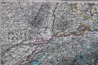 Stielers Hand Atlas  World Map Plate Page No 16 South Germany   Switzerland 1888