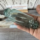 Japanese Rolling Pin Glass Float - Authentic Vintage Japan Fish Net Buoy - Aqua