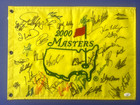 2000 Master Flag Multi-signed Over 35 Autos 13x17 75 Jsa Coa Zz40510