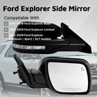 Passenger Side Mirror Compatible With Ford Explorer 2011-2019 With Blind Spot Li