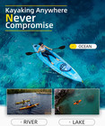Kayak Paddle 86in 218cm  90 5in 230cm Alloy Shaft 2-piece Floatable Kayak Oar Fo