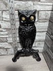 Vintage 13  Cast Iron Owl Fireplace Andiron Piece Part Decor Sculpture Animal