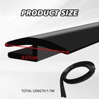 Windshield Cowl Rubber Seal Strip  1 7m 5 6ft Car Front And Rear Weatherstrip