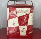 Magikooler 1950s Vintage Ice Chest Red  white Checkered Rare 