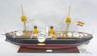 Spanish Battleship Pelayo 1887 - Handcrafted War Ship Display Model 43  New