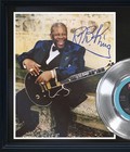 Bb King  the Thrill Is Gone  Framed Silver Reproduction Signed Record Display