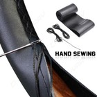 For Ford F150 F250 F350 Super Duty Diy 15  Steering Wheel Cover Genuine Leather