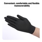 500 Pieces Black Nitrile Disposable Gloves 3   5 Mil  Latex   Powder Free -l