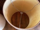Pair Of Vintage Mid Century Modern Drum Barrel  Table Lamp Shades Mcm