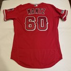 Game Worn Andrew Wantz Los Angeles Angels 2023 Mlb Jersey Used Red Alternate 46