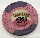 Tropicana Casino -  2 50 Chip Atlantic City Nj New Jersey House Mold