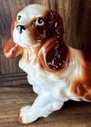 Vintage Large English Springer Cocker Spaniel Dog Porcelain 10 5    Figurine Japan