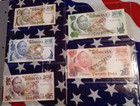 Botswana 1979 1 - 20 Pula Complete 5 Specimen Set Cs1 P 1-5 Unc 003681 Coa