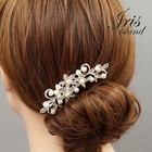 Bridal Hair Comb Pearl Crystal Headpiece Wedding Accessories Pin Clip 05312